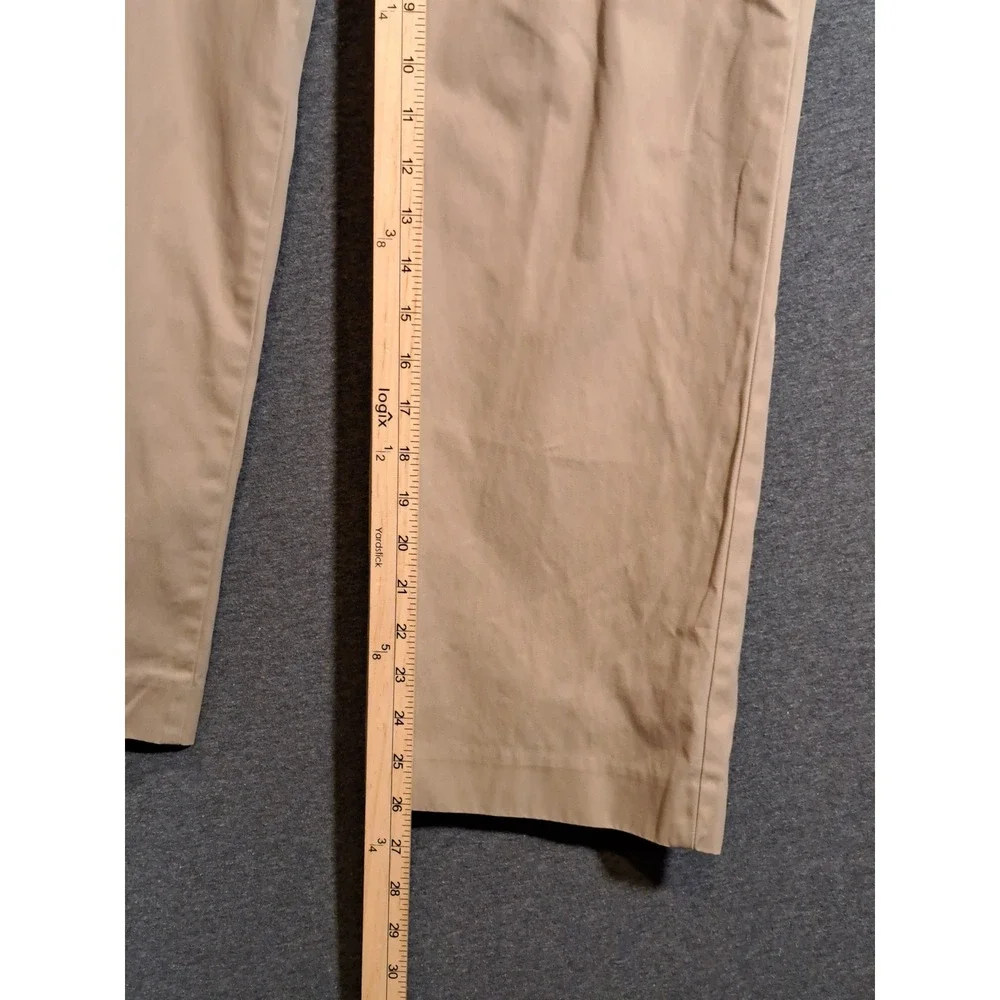 Gap Tailored Khakis Boys Tan Straight Leg Dress Pants Chinos 32x30 S/772340-00